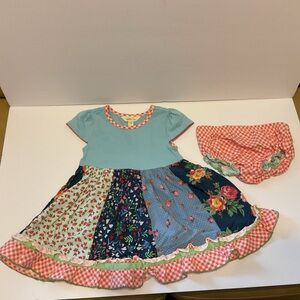 MATILDA JANE 18-24 months BABY BLUES DRESS & BLOOMERS BRILLIANT DAYDREAM SET